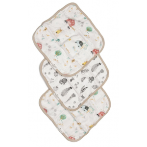 Loulou Lollipop Washcloth 3-pieces Set - Farm Animals